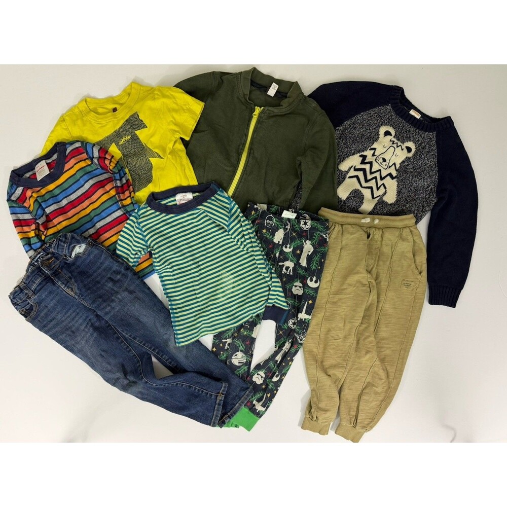 Boys High End 4-5T Fall/Spring Bundle Of 8: Tea, Gymboree, Hanna Andersen Etc